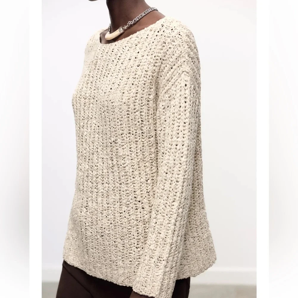 Zara NWT combination knit sweater 5755/046